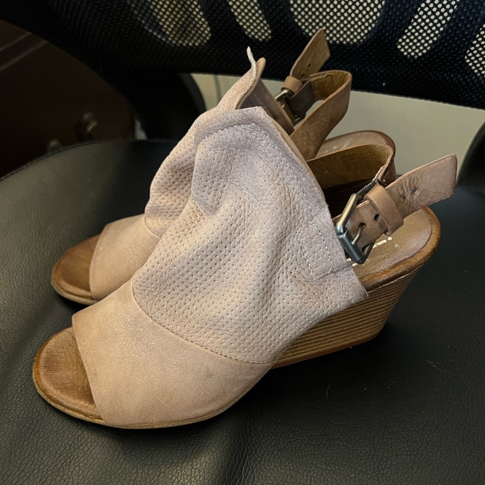 Miz Mooz Kona Leather Wedge Sandals